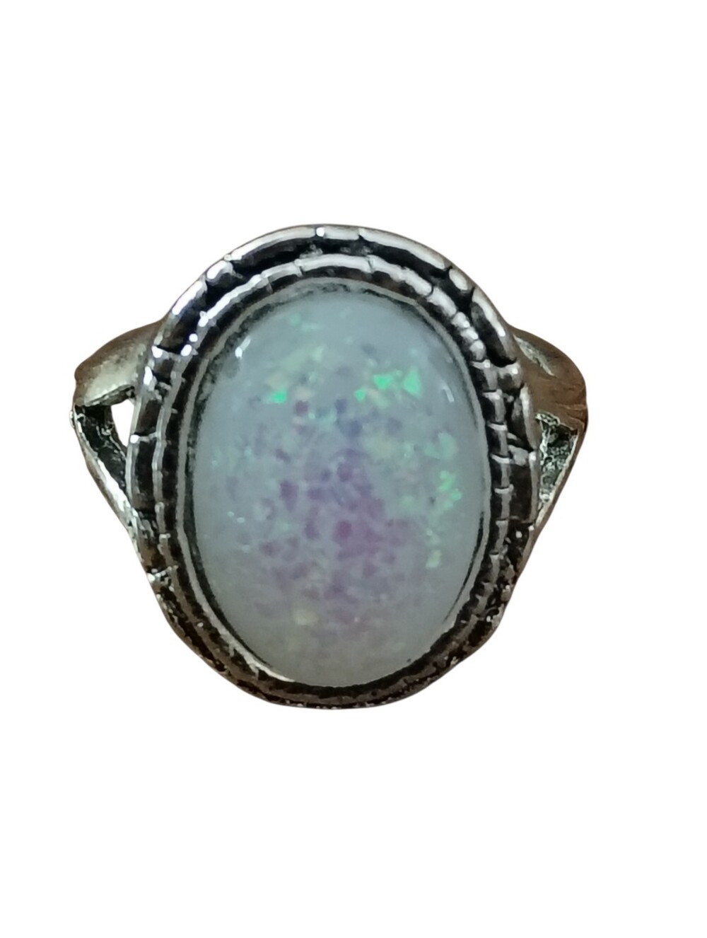 Opal Oval Ring Size 6